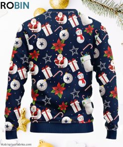 Dallas Cowboys Santa Claus Snowman Ugly Christmas Sweater, Christmas Gifts Ideas