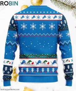 Detroit Lions Grinch Ugly Christmas Sweater
