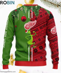 Detroit Red Wings Grinch & Scooby-doo Ugly Christmas Sweater Detroit Red Wings Grinch & Scooby-doo Ugly Christmas Sweater