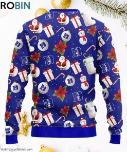 Duke Blue Devils Santa Claus Snowman Ugly Christmas Sweater