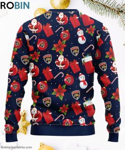 Florida Panthers Santa Claus Snowman Ugly Christmas Sweater