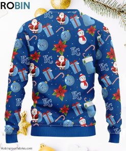 Kansas City Royals Santa Claus Snowman Ugly Christmas Sweater