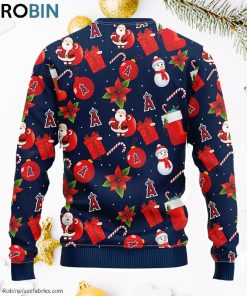 Los Angeles Angels Santa Claus Snowman Ugly Christmas Sweater, Christmas Gifts Ideas