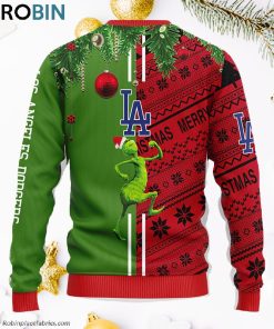 Los Angeles Dodgers Grinch & Scooby-doo Ugly Christmas Sweater, Christmas Gifts Ideas