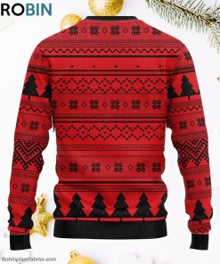 Calgary Flames Grinch Hug Ugly Christmas Sweater