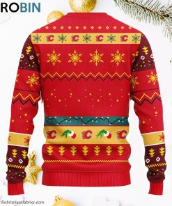 Calgary Flames Grinch Ugly Christmas Sweater