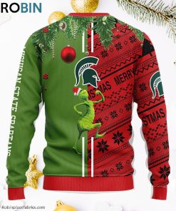 Michigan State Spartans Grinch & Scooby-doo Ugly Christmas Sweater
