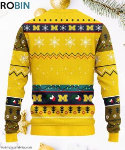 Michigan Wolverines 12 Grinch Xmas Day Ugly Christmas Sweater