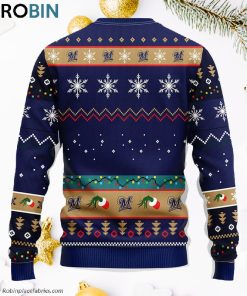 Milwaukee Brewers Grinch Ugly Christmas Sweater, Christmas Gifts Ideas