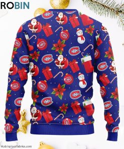 Montreal Canadians Santa Claus Snowman Ugly Christmas Sweater, Christmas Gifts Ideas