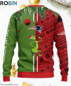 New England Patriots Grinch & Scooby-Doo Ugly Christmas Sweater