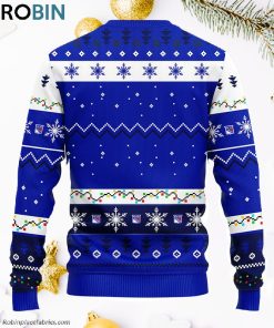 New York Rangers Dabbing Santa Claus Ugly Christmas Sweater New York Rangers Dabbing Santa Claus Ugly Christmas Sweater