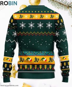 Oakland Athletics Grinch Ugly Christmas Sweater, Christmas Gifts Ideas