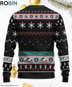Oakland Raiders Grinch Ugly Christmas Sweater