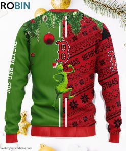 Boston Red Sox Grinch & Scooby-doo Ugly Christmas Sweater