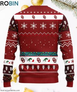 Oklahoma Sooners 12 Grinch Xmas Day Ugly Christmas Sweater, Christmas Gifts Ideas