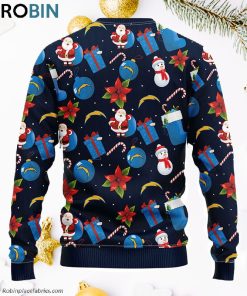 San Diego Chargers Santa Claus Snowman Ugly Christmas Sweater, Christmas Gifts Ideas