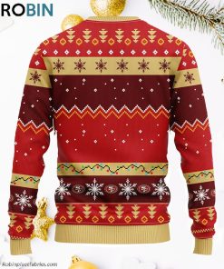 San Francisco 49ers Dabbing Santa Claus Ugly Christmas Sweater