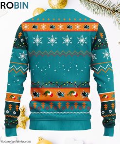 San Jose Sharks 12 Grinch Xmas Day Ugly Christmas Sweater