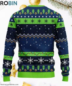 Seattle Seahawks Dabbing Santa Claus Ugly Christmas Sweater