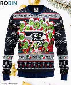 Seattle Seahawks 12 Grinch Xmas Day Ugly Christmas Sweater, Christmas Gifts Ideas Seattle Seahawks 12 Grinch Xmas Day Ugly Christmas Sweater, Christmas Gifts Ideas