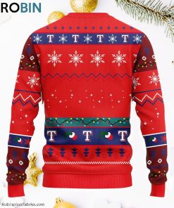 Texas Rangers 12 Grinch Xmas Day Ugly Christmas Sweater