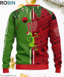 Washington Nationals Grinch & Scooby-doo Ugly Christmas Sweater, Christmas Gifts Ideas Washington Nationals Grinch & Scooby-doo Ugly Christmas Sweater, Christmas Gifts Ideas