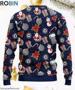 Winnipeg Jets Santa Claus Snowman Ugly Christmas Sweater, Christmas Gifts Ideas