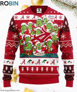 Alabama Crimson Tide 12 Grinch Xmas Day Ugly Christmas Sweater, Christmas Gifts Ideas