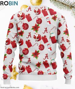 Alabama Crimson Tide Santa Claus Snowman Ugly Christmas Sweater, Christmas Gifts Ideas