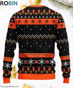Cincinnati Bengals Dabbing Santa Claus Ugly Christmas Sweater