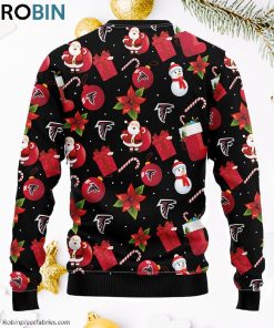 Atlanta Falcons Santa Claus Snowman Ugly Christmas Sweater