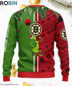 Boston Bruins Grinch & Scooby-doo Ugly Christmas Sweater