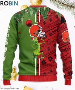 Cleveland Browns Grinch & Scooby-Doo Ugly Christmas Sweater
