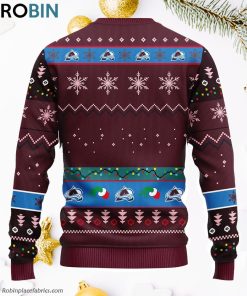 Colorado Avalanche Grinch Ugly Christmas Sweater