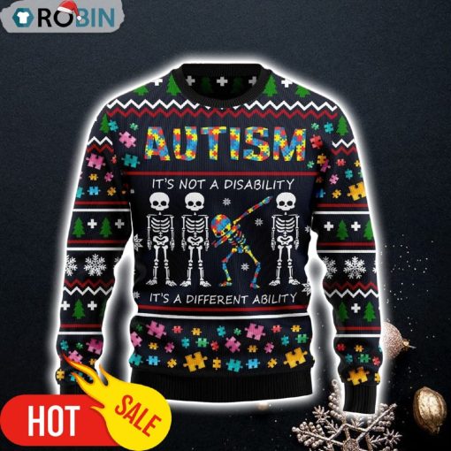 Autism Different Ugly Christmas Sweater