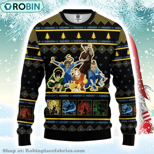 Avatar Last Airbender Merry Xmas Gift Ugly Christmas Sweater