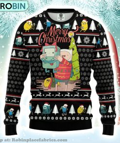 Aventure Time Merry Xmas Gift Ugly Christmas Sweater