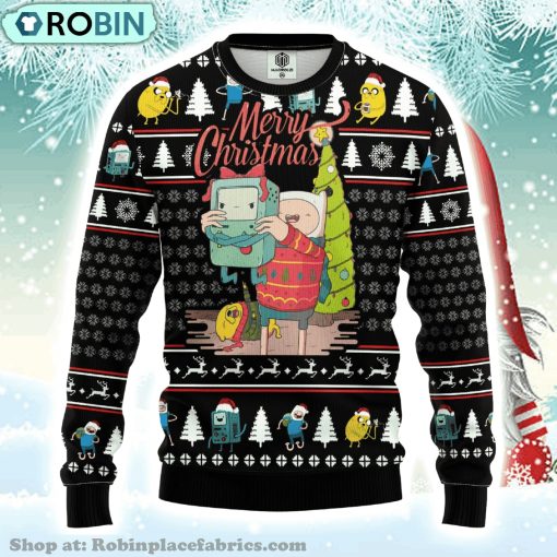 Aventure Time Merry Xmas Gift Ugly Christmas Sweater