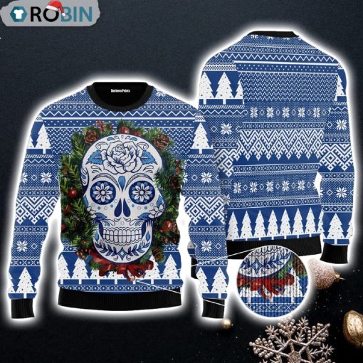 Awesome Sugar Skull For Men And Women Ugly Sweater Gift