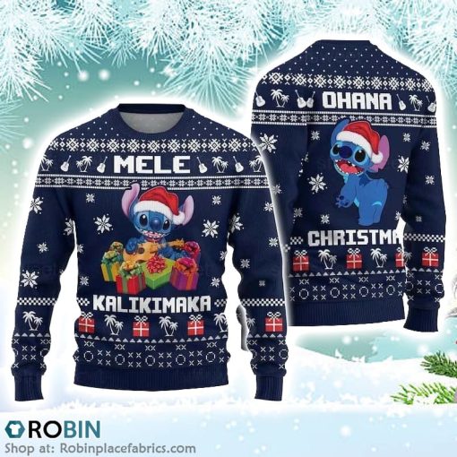 Baby Blue Monster Christmas Ugly Sweater 3D Printed