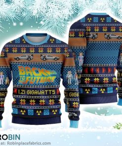 Back To The Future Christmas Ugly Sweater 3D Printed