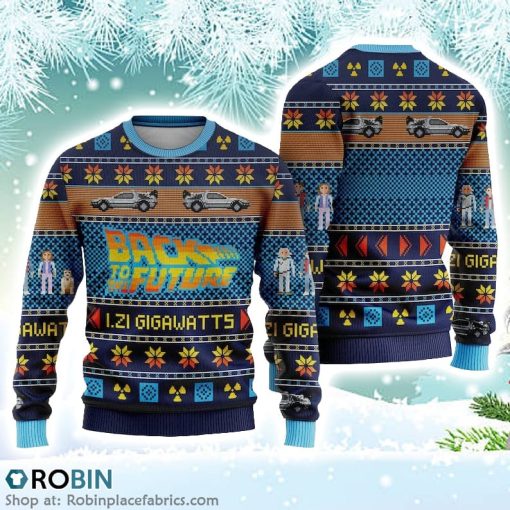 Back To The Future Christmas Ugly Sweater 3D Printed