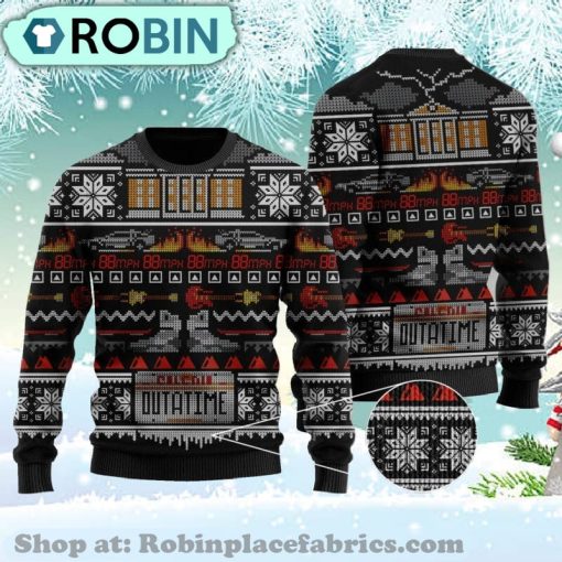 Back To The Future Ugly Christmas Sweater