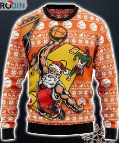 Basketball H Ugly Christmas Sweater