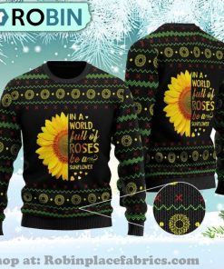 Be A Sunflower Ugly Christmas Sweater