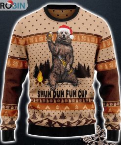 Bear Camping Christmas Ugly Christmas Sweater