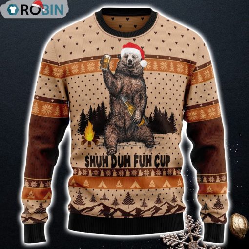 Bear Camping Christmas Ugly Christmas Sweater