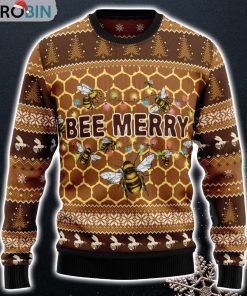 Bee Merry Ugly Christmas Sweater
