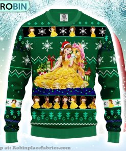 Belle Princess Beauty And The Beast Disney Ugly Christmas Sweater Belle Princess Beauty And The Beast Disney Ugly Christmas Sweater